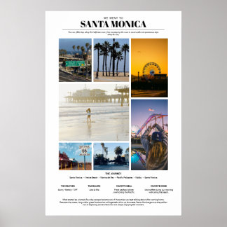 Poster Painel de Lembranças Personalizadas de Viagem em f