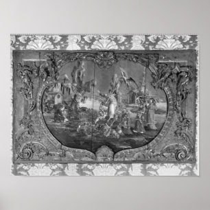 Póster Painel de Overdoor com assunto chinês, c.1730