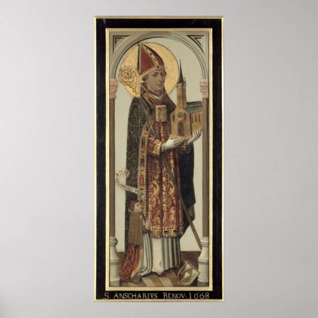 Póster Painel de Representação de Ruas. Ansgar, 1457 (Frente)