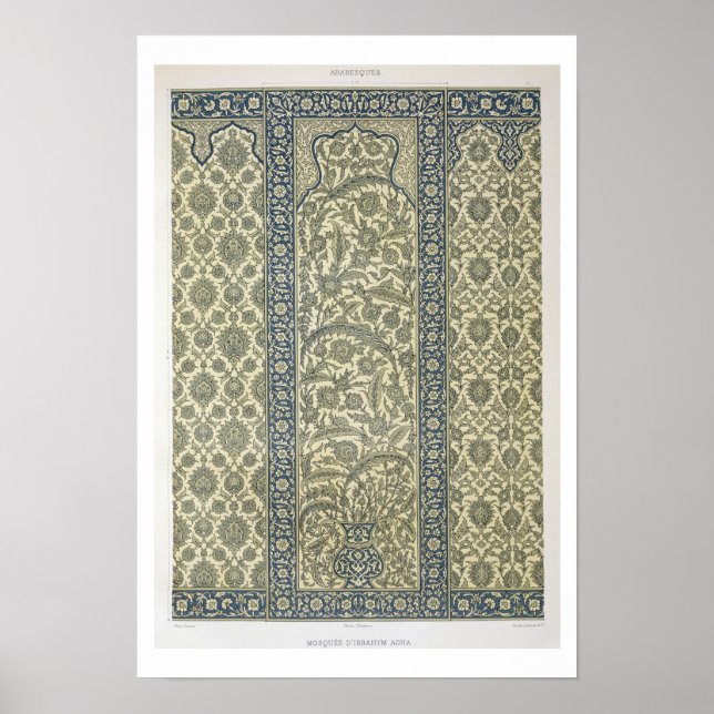 Póster Painel em Lado da Mesquita de Ibrahym Agha, de 'Ar (Frente)