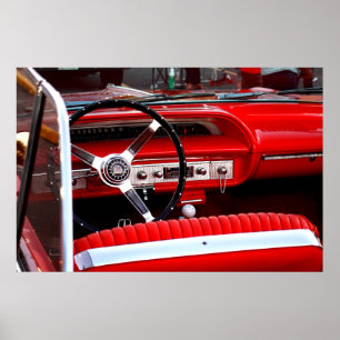 Poster Painel vermelho Chevy