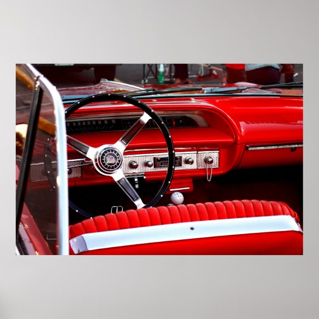 Poster Painel vermelho Chevy (Frente)