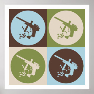 Poster Paintball do pop art
