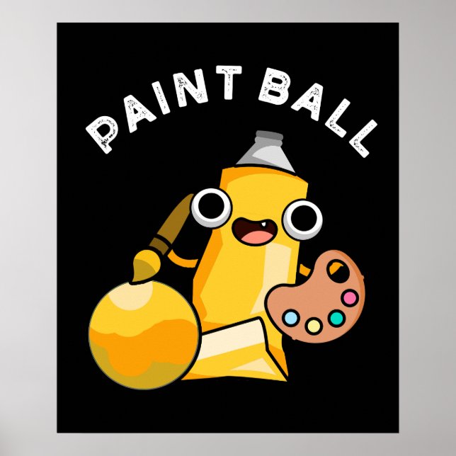 Poster Paintball Funny Paint Dark BG (Frente)