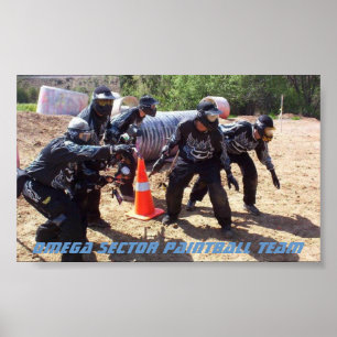 Póster Paintball: Setor de Omega da equipe