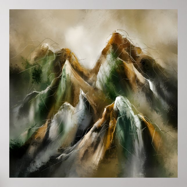 Poster Painted Mountains  (Frente)