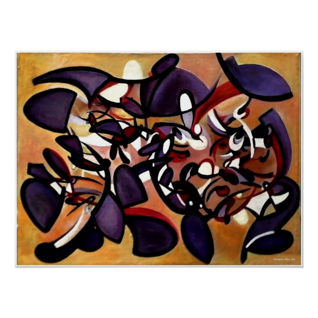 Póster "Painted Study for Silent Formation", Poster (Frente)