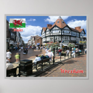 Poster País de Gales - Wrexham -