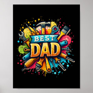 Poster Pais Ferramentas artesão Pai Pai Dia de os pais