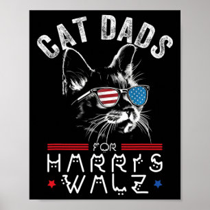 Poster Pais Para Harris Waltz 2024 Sinalizador Dos Eua