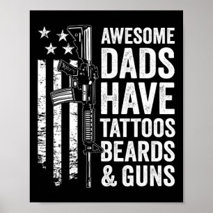 Poster Pais Possuem Placas de Tatuagem & Armas - Dia