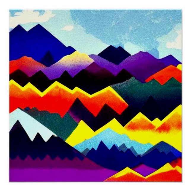 Póster Paisagem Abstractum 20 (Frente)