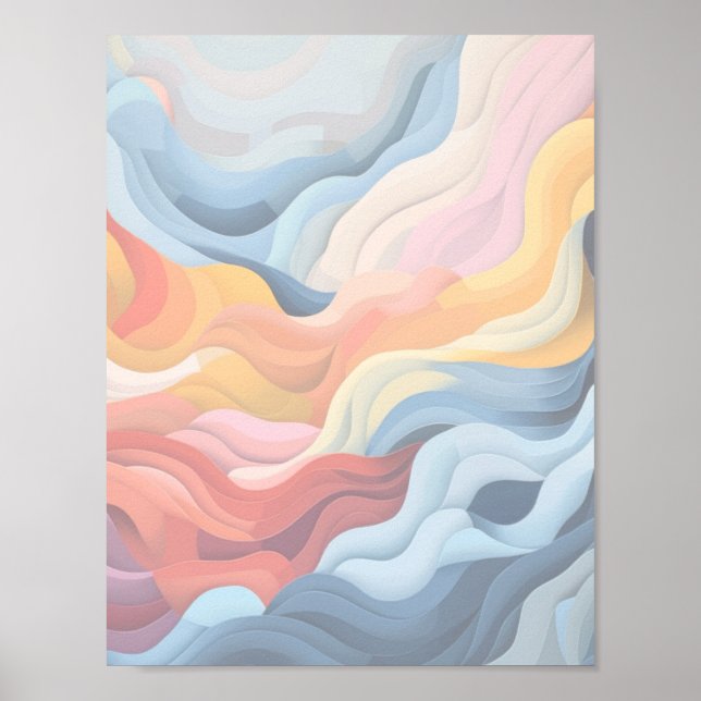 Poster Paisagem Abstrata 2 (Frente)