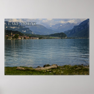 Poster Paisagem Alpina do Lago de Brienz Bernese Oberland
