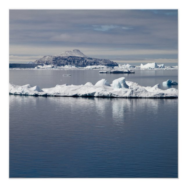 Póster Paisagem Antártica (Frente)