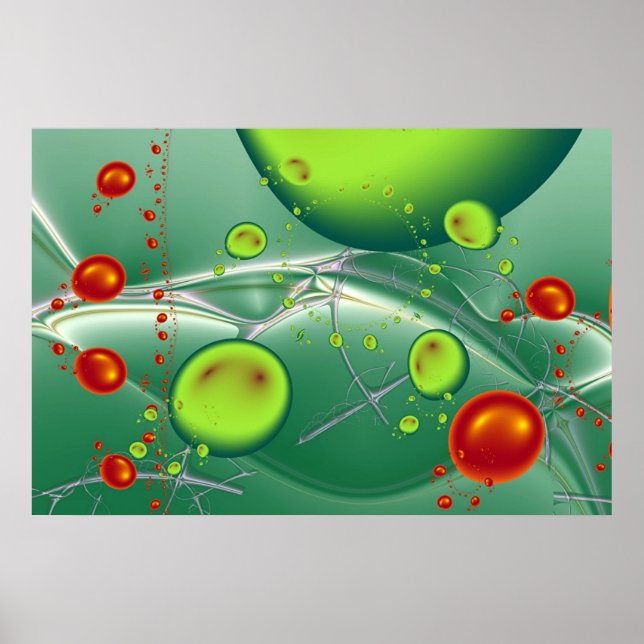 Póster Paisagem aquática. (Frente)