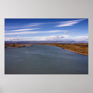 Póster Paisagem áspera ao lado de Patagónio Andes