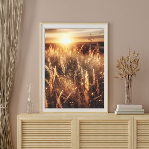 Poster Paisagem assombrosa Natureza Arte Sunset