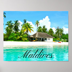 Poster Paisagem bonita de Maldives