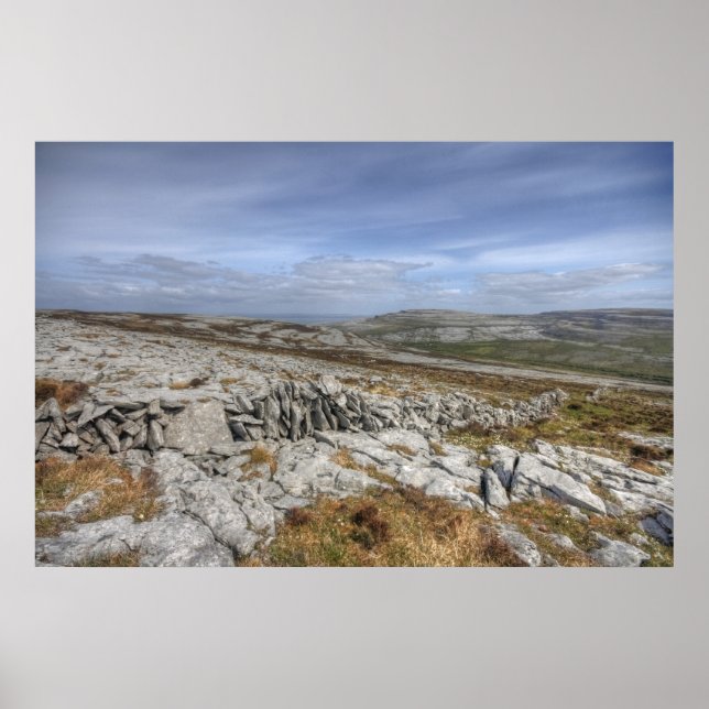 Póster Paisagem Burren (Frente)