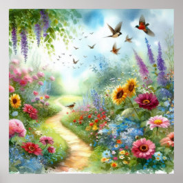 Poster Paisagem Caminho do Jardim 2