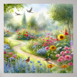 Poster Paisagem Caminho do Jardim 5
