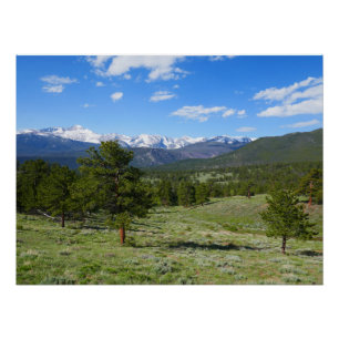Póster Paisagem Cênica da Vista da Montanha Rochosa