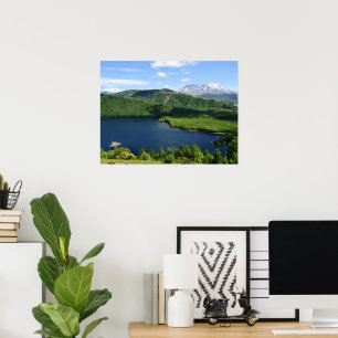 Poster Paisagem Cênica do Lago Coldwater do Monte St Hele