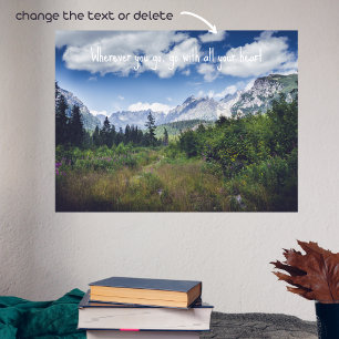 Poster Paisagem cenômica de verão com um campo