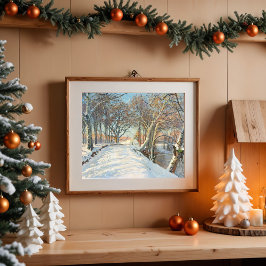 Poster Paisagem coberta por neve, Viggo Langer