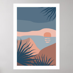 Poster Paisagem colorida abstrata