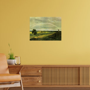 Poster Paisagem com Arco-íris, obra de arte famosa,