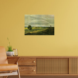 Poster Paisagem com Arco-íris, pintura famosa,