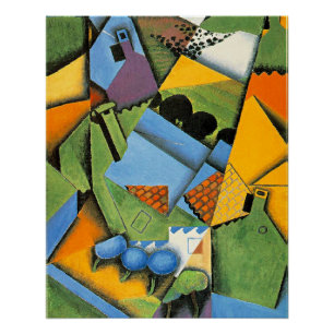 Póster Paisagem com Casas em Ceret