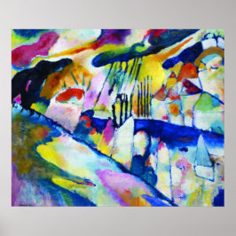 Póster Paisagem com Chuva por Wassily Kandinsky