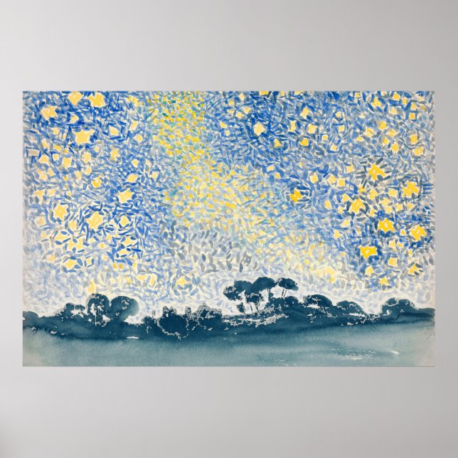 Poster Paisagem com Estrelas (1905-1908) (Frente)