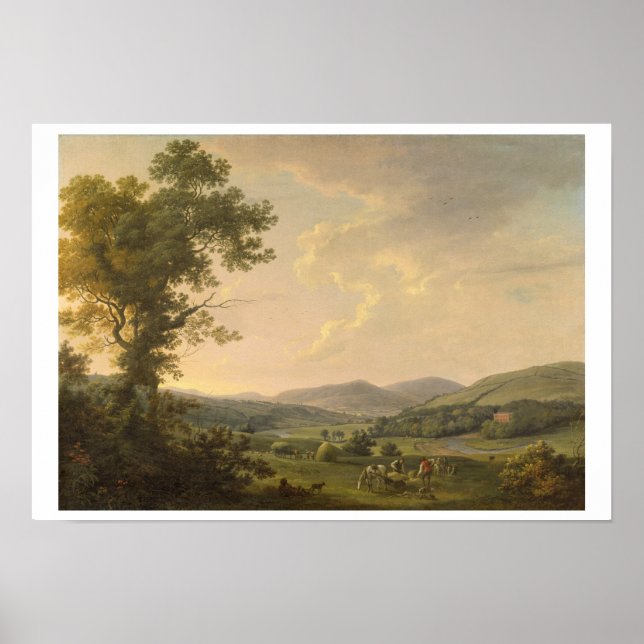 Póster Paisagem com Hayakers e uma Visão Distante de um G (Frente)