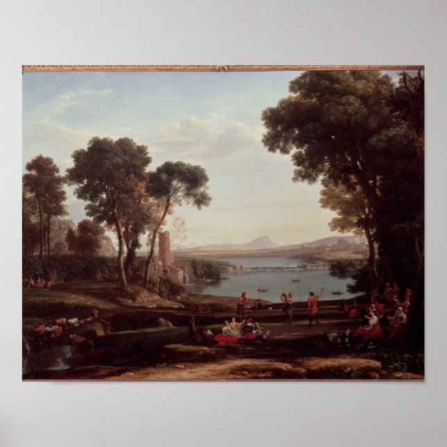 Póster Paisagem com o Casamento de Isaac (Frente)