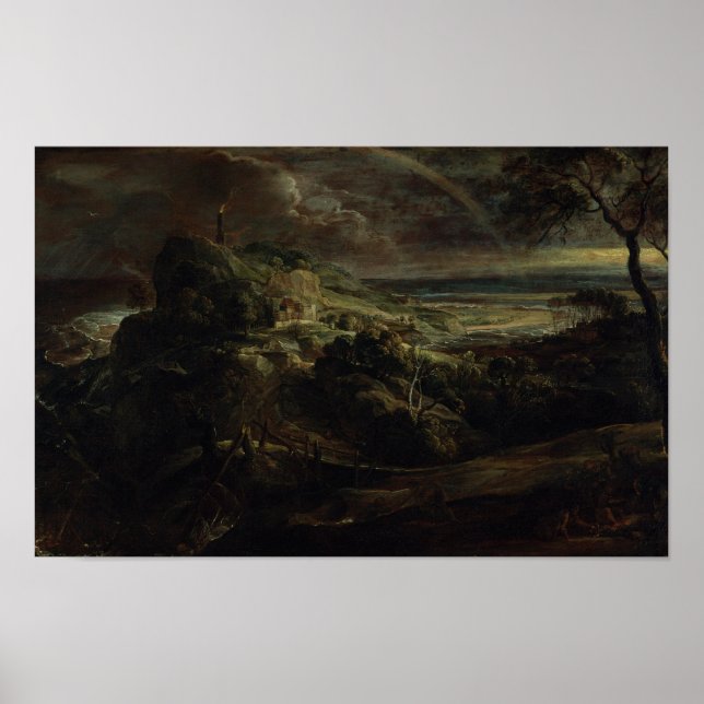 Poster Paisagem com o naufrágio de Paul (Frente)