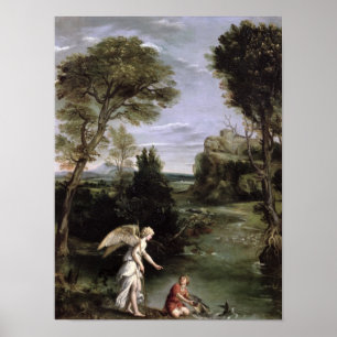 Póster Paisagem com o Tobias que coloca a posse dos