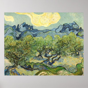 Poster Paisagem com Olive Vincent Willem van Gogh