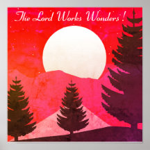 Paisagem com pinheiro e citação religiosa