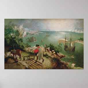 Póster Paisagem com queda de Ícaro, c.1555