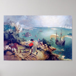 Poster Paisagem com queda de Ícaro, Pieter Bruegel