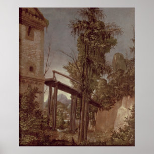 Póster Paisagem com um passadiço, c.1518-20