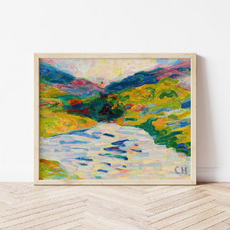 Poster Paisagem com um rio | Curt Herrmann