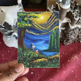 Poster Paisagem Cores Vibrantes Leitura por Sol de Belas 