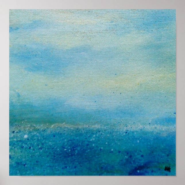 Póster Paisagem, costa da Cornualha (Frente)