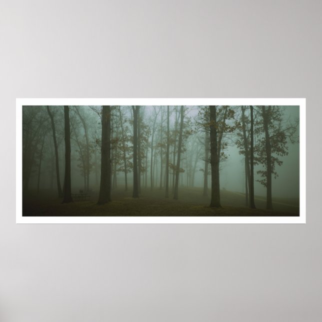 Poster Paisagem da Floresta Panorâmica Gloomial (Frente)