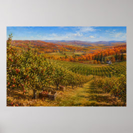 Poster Paisagem da Macieira de Outono